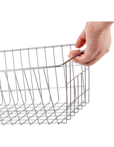 Cesta de Almacenamiento de Alambre Blitzlabs Cromo 4 Piezas