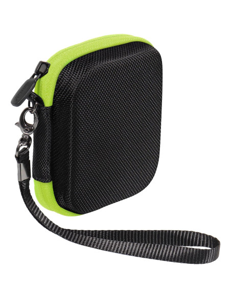 Funda CaseSack para ZOLEO, negra con cremallera verde Funda CaseSack para ZOLEO, negra con cremallera verde