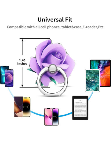 Soporte de anillo para teléfono celular TACOMEGE rosa MTPG-PU