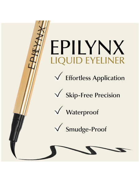 Eyeliner Líquido Impermeable EpiLynx 2mL Negro Vegano Eyeliner Líquido Impermeable EpiLynx 2mL Negro Vegano