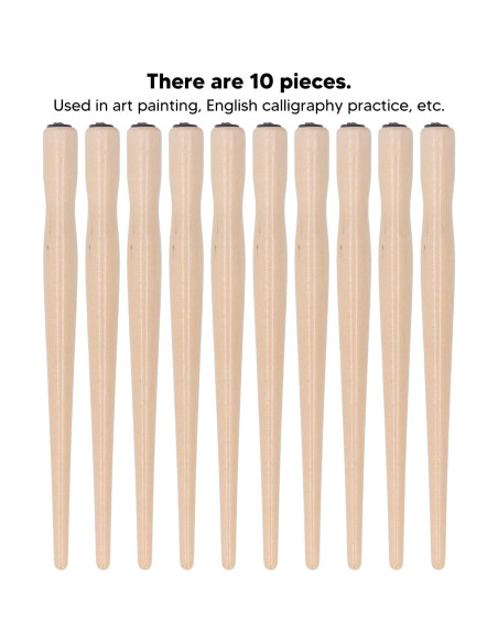 Juego de 10 Soportes de Pluma de Madera Sándalo para Caligrafía Juego de 10 Soportes de Pluma de Madera Sándalo para Caligrafía