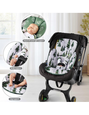 Inserto para Asiento de Auto Babybody Verde, Soporte Bebés