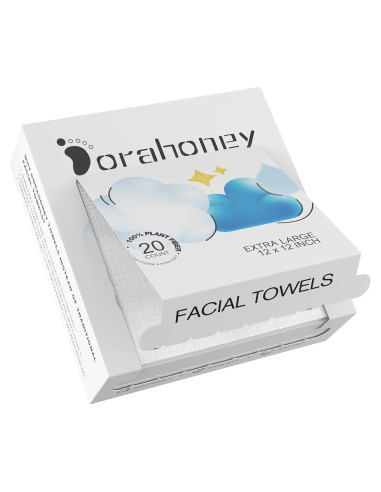 Toallas Faciales Desechables Dorahoney 30.48x30.48 cm 20 Pzas