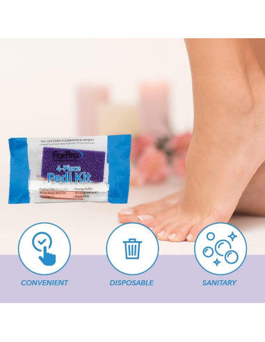 Kit de Pedicura Desechable ForPro de 4 Piezas - 200 Unidades