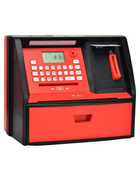 Alcancía Electrónica ATM Like Electronic AP-G972E - Negro/Rojo Alcancía Electrónica ATM Like Electronic AP-G972E - Negro/Rojo