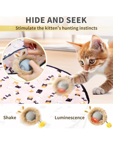Juguete Interactivo para Gatos MNKXL con Sonido y Movimiento