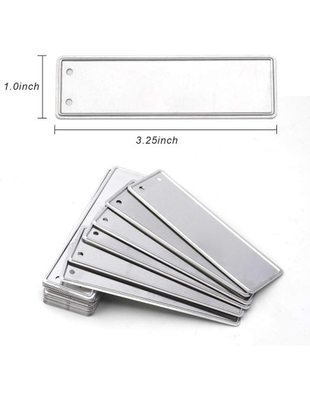 Etiquetas de Aluminio para Plantas Coolrunner 150 Pcs 1x8.2 cm Etiquetas de Aluminio para Plantas Coolrunner 150 Pcs 1x8.2 cm