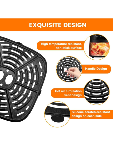 Sartén para Freidora de Aire BLACK+DECKER 20.5x20.5 CM Sartén para Freidora de Aire BLACK+DECKER 20.5x20.5 CM