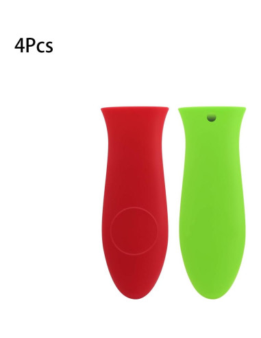 Cubiertas de Mango de Silicona Boguish 4 Piezas Multicolor