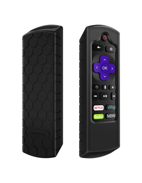 Funda Protectora CaseBot para Control Remoto Roku Negra Funda Protectora CaseBot para Control Remoto Roku Negra