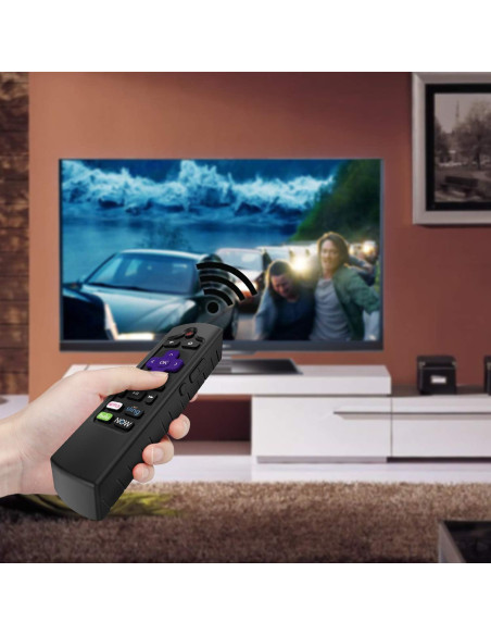 Funda Protectora CaseBot para Control Remoto Roku Negra Funda Protectora CaseBot para Control Remoto Roku Negra
