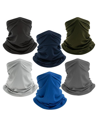 Gaiter de Cuello COOLZU - Paquete de 6 Multicolor