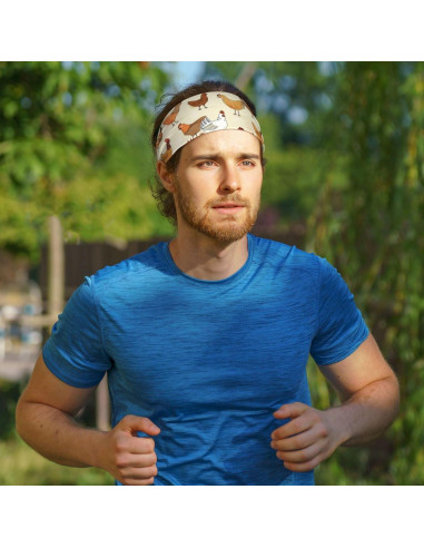 Diadema deportiva DSSWTP unisex absorbente de sudor 95% poliéster