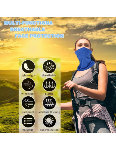 Gaiter de Cuello COOLZU - Paquete de 6 Multicolor