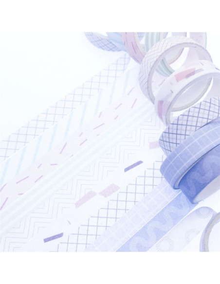 Juego de Washi Tape Colorido 20 Rollos 10mm para Manualidades Juego de Washi Tape Colorido 20 Rollos 10mm para Manualidades