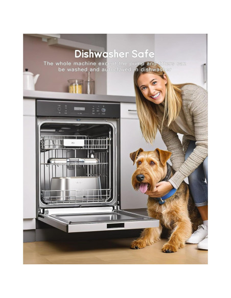 Fuente de Agua para Perros Grandes 11L Acero Inoxidable lesotc Fuente de Agua para Perros Grandes 11L Acero Inoxidable lesotc