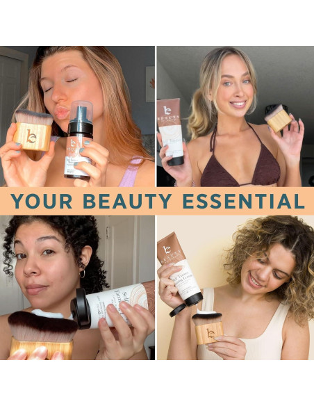 Brocha Autobronceadora Kabuki - Cerdas Veganas y Mango de Bambú Brocha Autobronceadora Kabuki - Cerdas Veganas y Mango de Bambú
