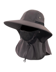 Sombrero de Pesca Unisex UPF 50+ con Solapa y Malla Transpirable