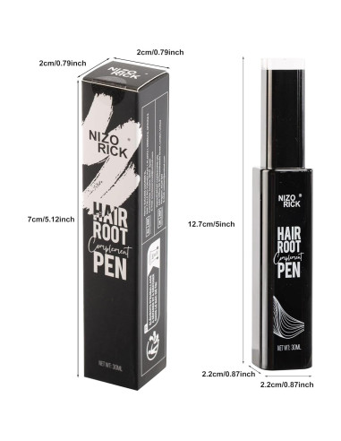 Retoque Temporal de Color de Cabello Negro 30ml - Foshan
