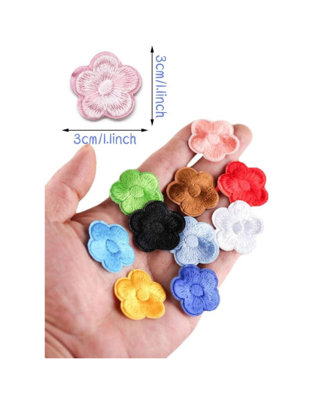 33 Piezas Parche de Hierro Bordado Flores MSCFTFB 3x3cm 33 Piezas Parche de Hierro Bordado Flores MSCFTFB 3x3cm