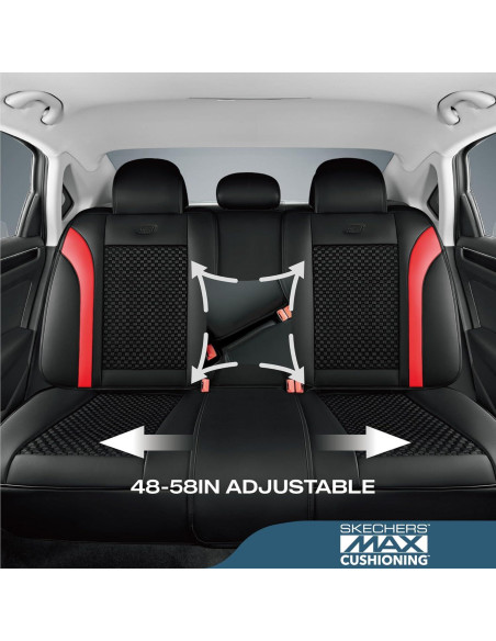 Fundas de Asiento de Coche Skechers con Espuma de Memoria - Juego Completo Fundas de Asiento de Coche Skechers con Espuma de Memoria - Juego Completo