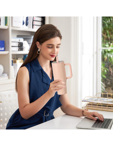 Tapa de Reemplazo InsCrea para Vaso Stanley 40 oz con Popote Tapa de Reemplazo InsCrea para Vaso Stanley 40 oz con Popote