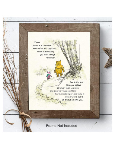 Arte de Pared Winnie - Decoración Infantil - 8x10 y 11x14 cm