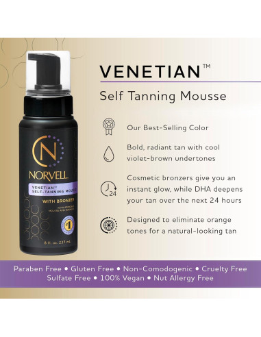 Mousse Autobronceador Norvell Venetian 240 ml - Bronceado Natural