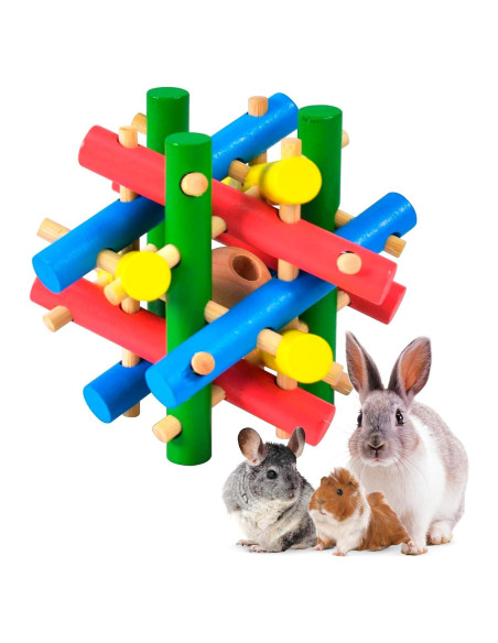 Juguete de Madera Natural para Mascotas Pequeñas Trustic Juguete de Madera Natural para Mascotas Pequeñas Trustic