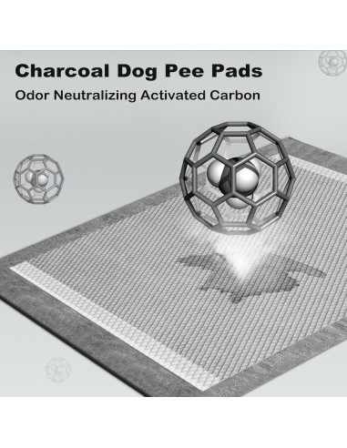 Almohadillas para Perros MIZOK 58x61cm 50 Unidades Carbón Activo