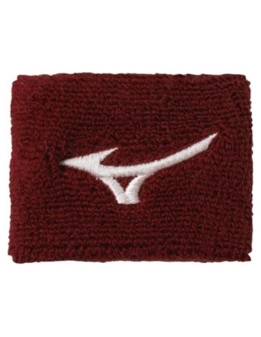Muñequera Unisex Mizuno 2" Cardenal para Deportes