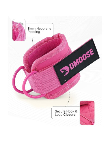 Estribos de Tobillo DMoose para Máquina de Cable - Acolchado 8mm