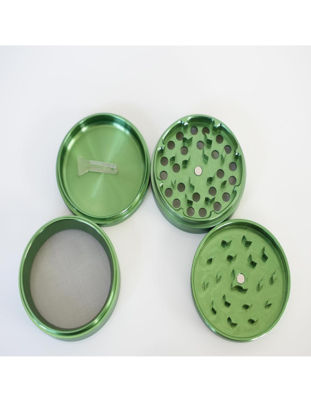 Molino de especias 6.35 cm aluminio verde claro Molino de especias 6.35 cm aluminio verde claro