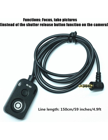 Cable de Obturador Remoto DYTDIEYINGTU RC301-SL2 1.5m para Leica SL2/SL2S/SL3 Cable de Obturador Remoto DYTDIEYINGTU RC301-SL2 1.5m para Leica SL2/SL2S/SL3