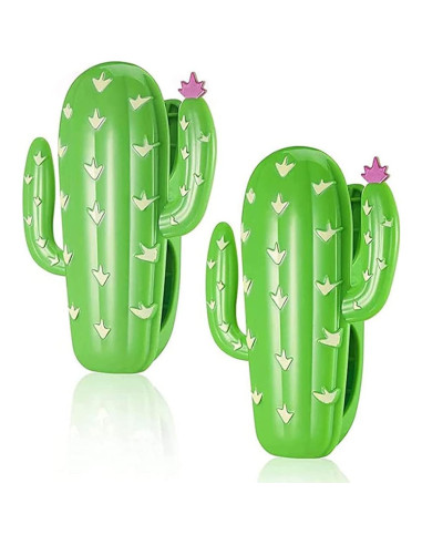 Pinzas para Toallas de Playa 4 Pcs Verde Cactus Aoozleny