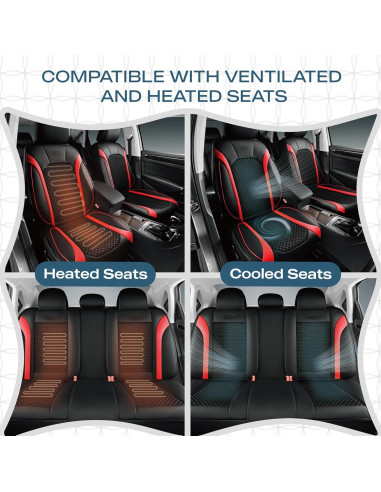 Fundas de Asiento de Coche Skechers con Espuma de Memoria - Juego Completo