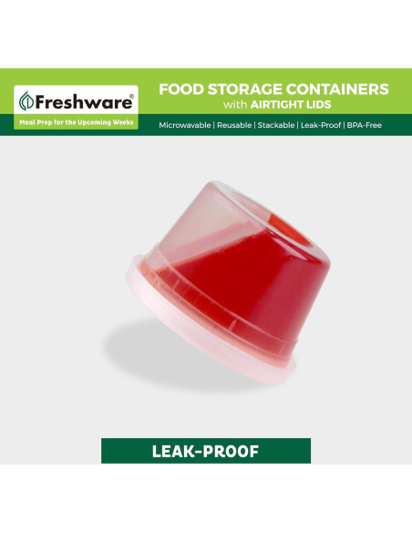 Contenedores de Almacenamiento Freshware 240 Pack 16 oz Apilables Contenedores de Almacenamiento Freshware 240 Pack 16 oz Apilables