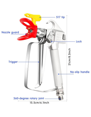 Pistola de Pulverización Chumia SG02 3600 PSI 2 Juegos