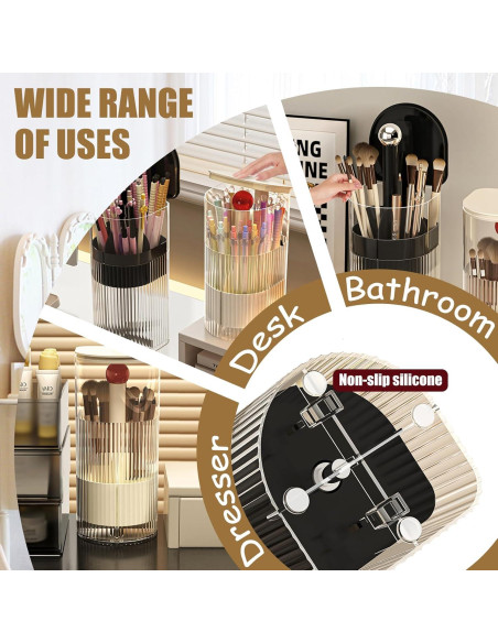 Soporte Organizador para Brochas de Maquillaje YIEZI - Negro Soporte Organizador para Brochas de Maquillaje YIEZI - Negro