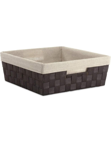 Tote de Estante con Forro Whitmor Espresso 33x38x12 cm