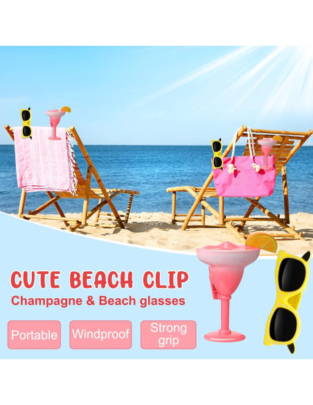 4 Clips Antiviento para Toallas de Playa Cunhill - Estilo Clásico 4 Clips Antiviento para Toallas de Playa Cunhill - Estilo Clásico
