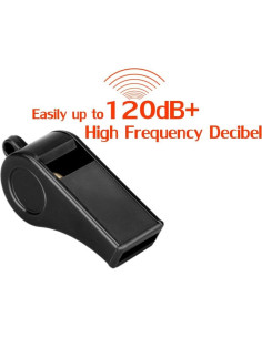 Silbatos de Plástico Hipat 12PCS con Cordón - Sonido Fuerte 120dB 2