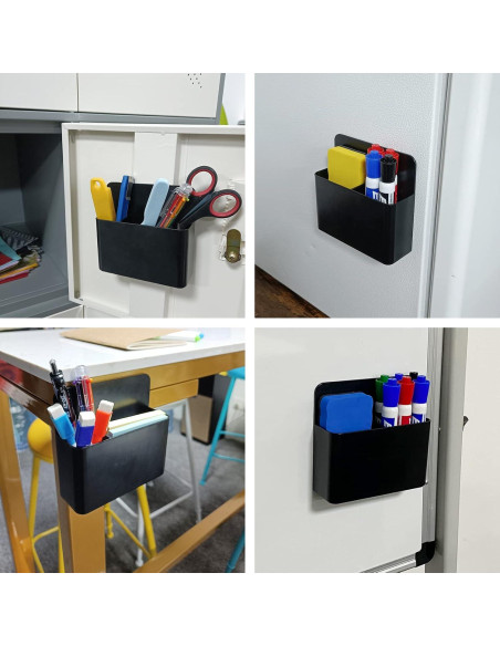 Soporte Magnético para Marcadores Borrables Simetufy 12.5x12x4cm Negro Soporte Magnético para Marcadores Borrables Simetufy 12.5x12x4cm Negro