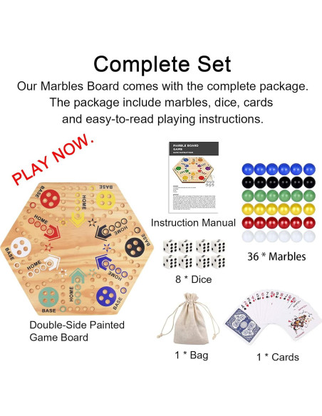 Juego de Mesa Wahoo MUCITAGF 50.8 cm Doble Cara 4-6 Jugadores Juego de Mesa Wahoo MUCITAGF 50.8 cm Doble Cara 4-6 Jugadores