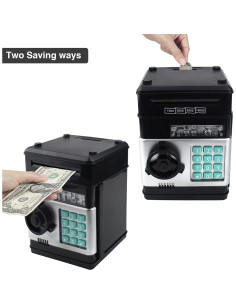 Banco de Ahorro Electrónico Cargooy WF-3001 Negro para Niños 2