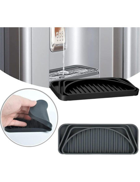 Bandeja de Goteo de Silicona Negra para Dispensador de Agua Bandeja de Goteo de Silicona Negra para Dispensador de Agua