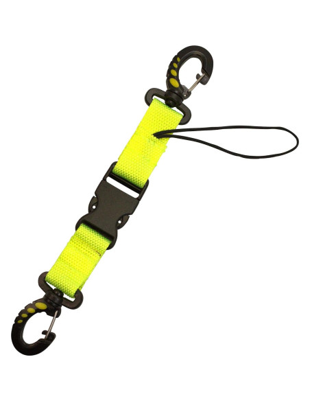 Lanyard de Buceo Scuba Choice Amarillo con Clips Dobles Lanyard de Buceo Scuba Choice Amarillo con Clips Dobles