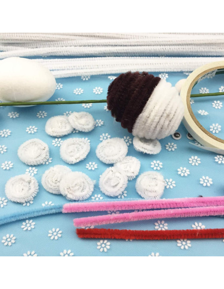 400 Limpiapipas Chenille Blancos Waycreat para Manualidades DIY 400 Limpiapipas Chenille Blancos Waycreat para Manualidades DIY