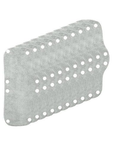 Banda Absorbente para Casco Jmkcoz 10 Piezas Algodón Gris