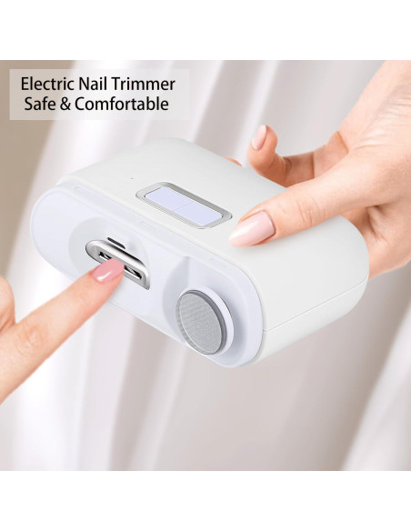 Cortador de Uñas Eléctrico MUYUHOHA 3-en-1 con Luz LED Cortador de Uñas Eléctrico MUYUHOHA 3-en-1 con Luz LED